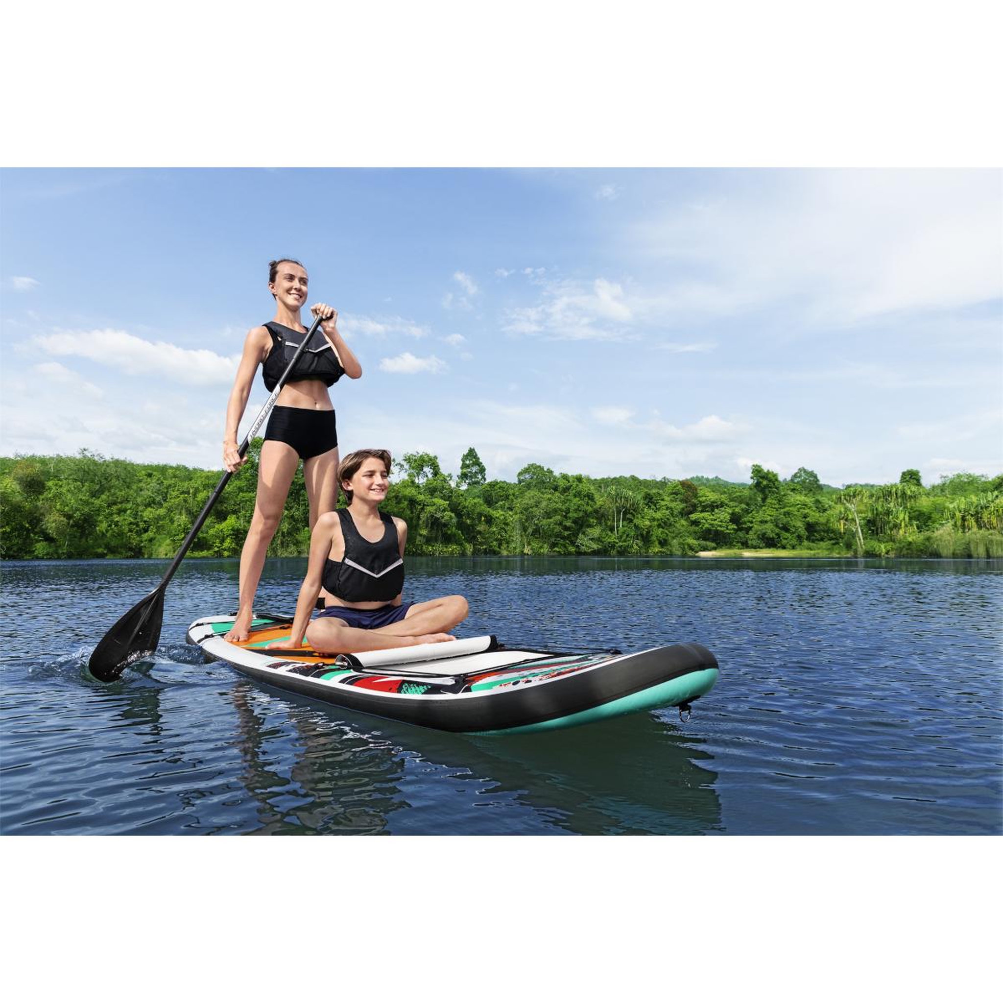 Voir la diapositive 5 : BESTWAY Paddle sup gonflable breeze panorama avec frontal - 65377