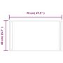 Voir la diapositive 5 : VIDAXL Miroir de salle de bain a LED 70x40 cm