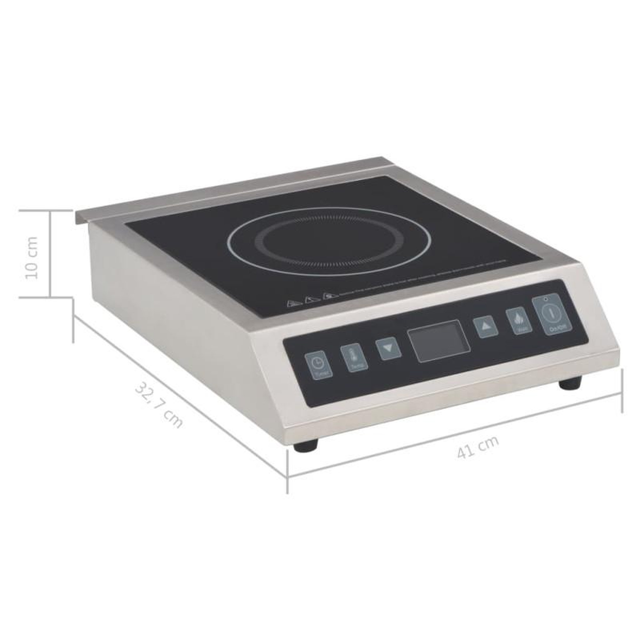 Voir la diapositive 6 : VIDAXL Table de cuisson à induction électrique et écran tactile 3500 W