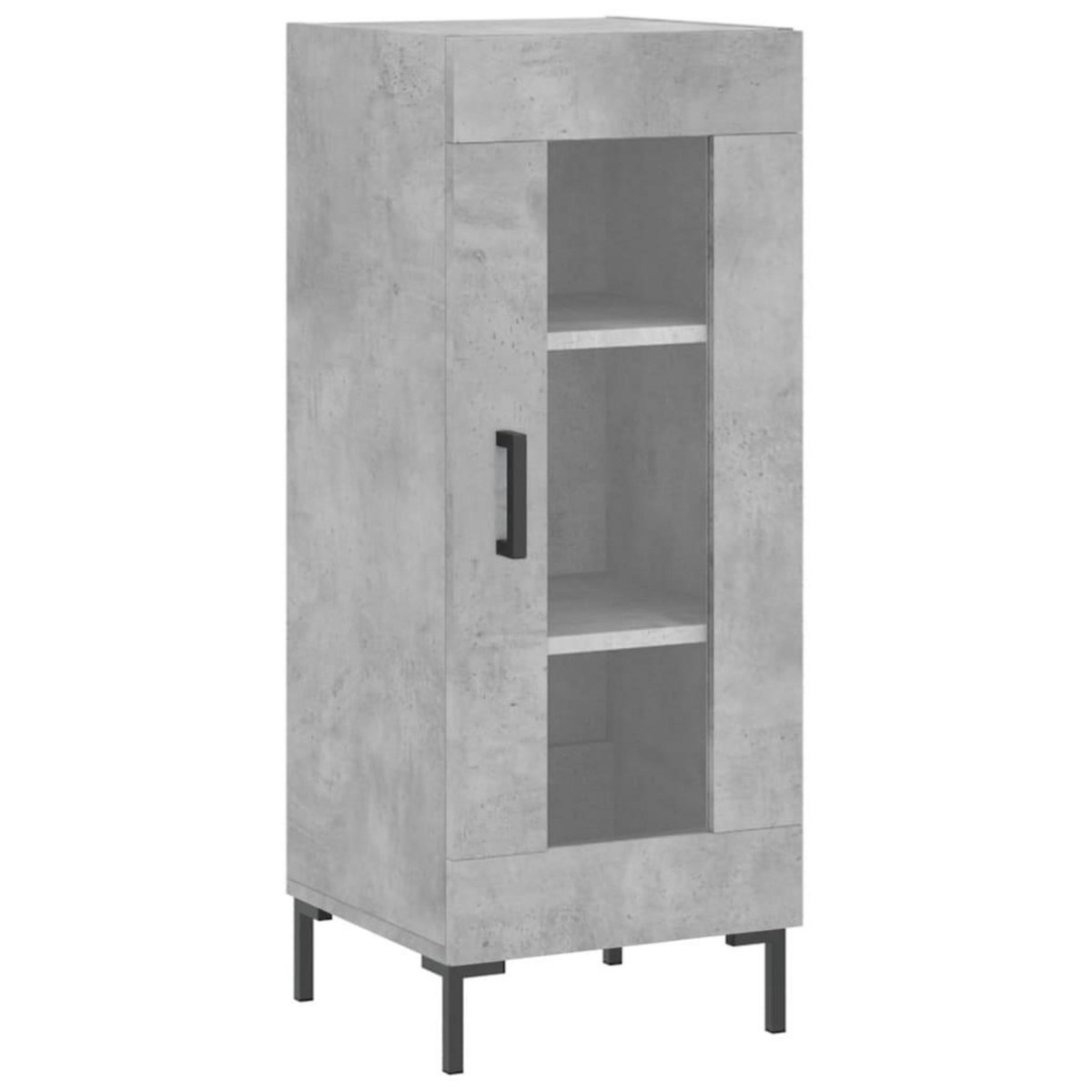 VIDAXL Buffet haut Gris beton 34,5x34x180 cm Bois d'ingenierie