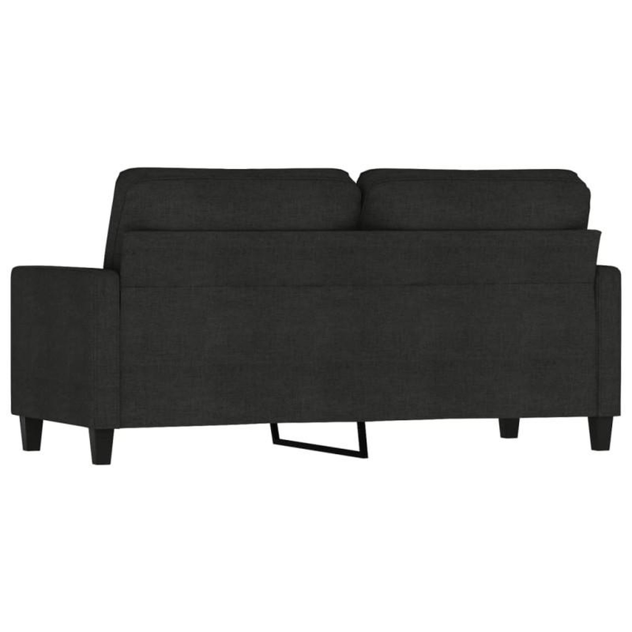 Voir la diapositive 5 : VIDAXL Canapé à 2 places Noir 140 cm Tissu