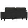 Voir la diapositive 5 : VIDAXL Canapé à 2 places Noir 140 cm Tissu