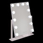 Voir la diapositive 4 : FIVE Miroir LED Pivotant  Holly  43cm Blanc