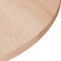 Voir la diapositive 3 : VIDAXL Dessus de table rond Ø40x1,5 cm Bois de chene massif non traite