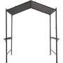 Voir la diapositive 1 : Habitat et Jardin Pergola tonnelle pour barbecue - 277 x 149 cm - Anthracite