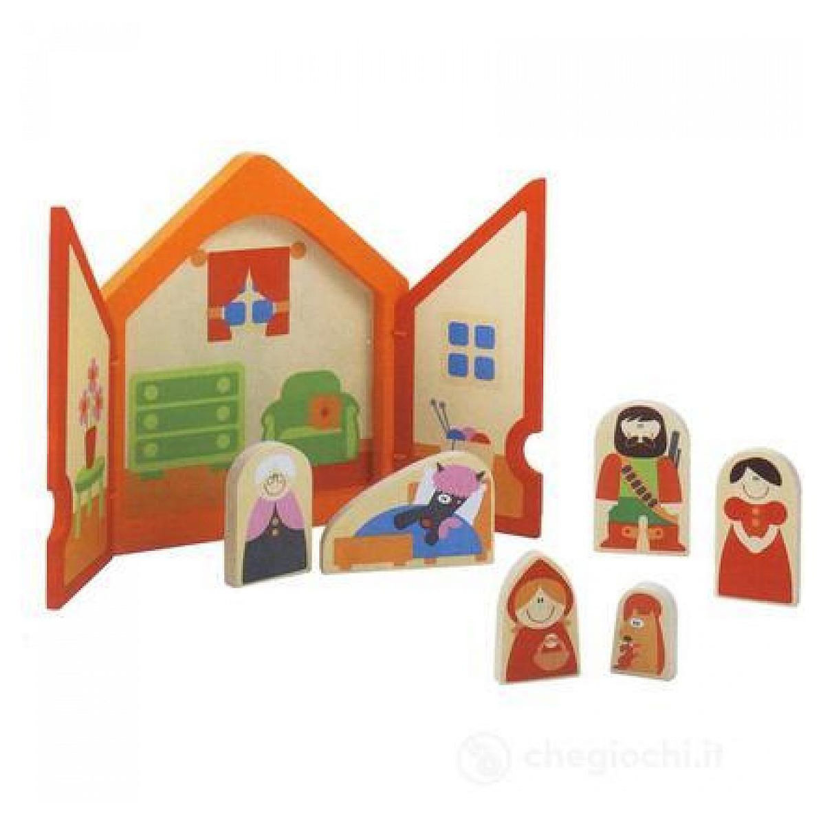 Sevi Puzzle théâtre bois / personnages