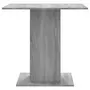 VIDAXL Table a dîner Sonoma gris 80x80x75 cm Bois d'ingenierie