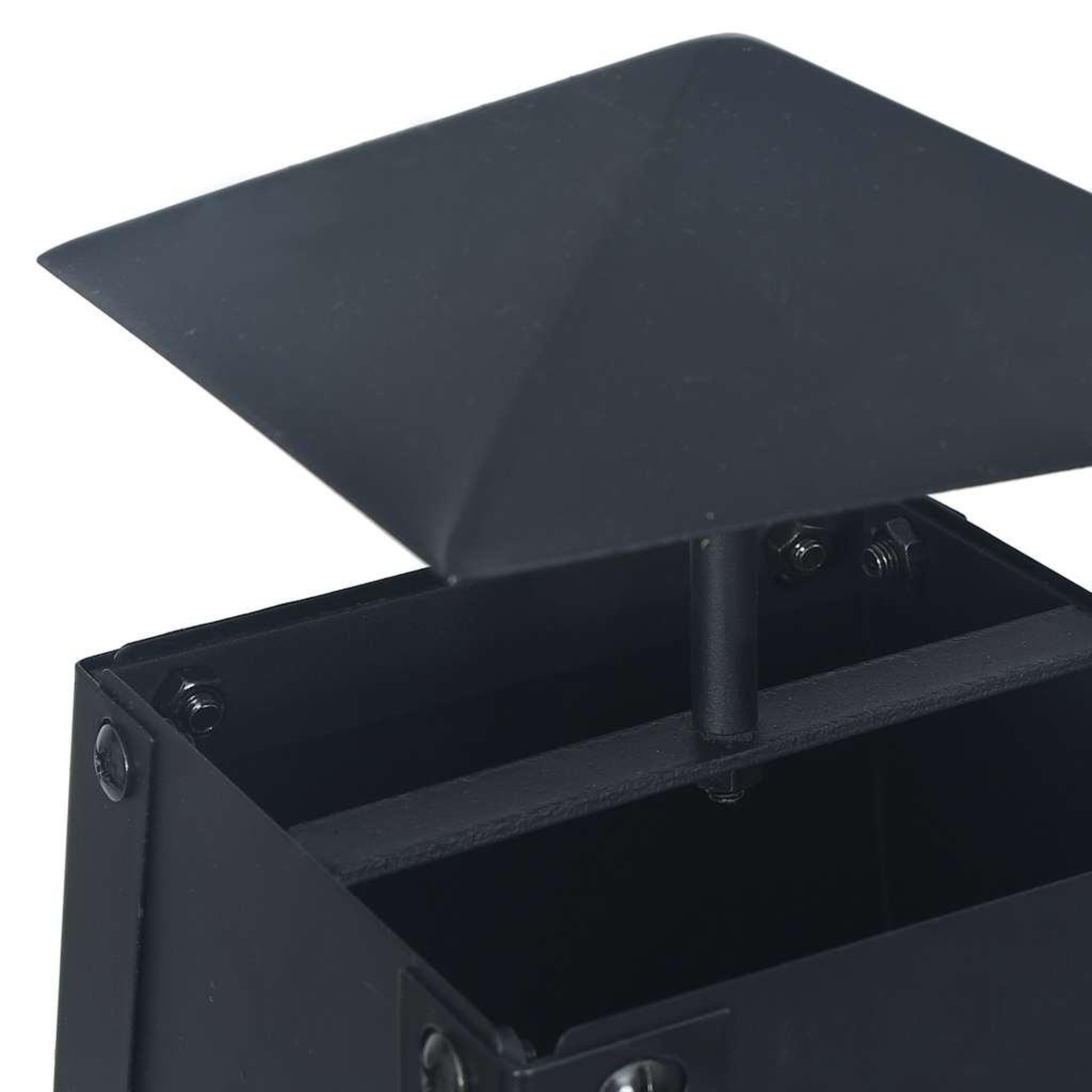 Voir la diapositive 4 : VIDAXL Foyer Noir 35x35x99 cm Acier