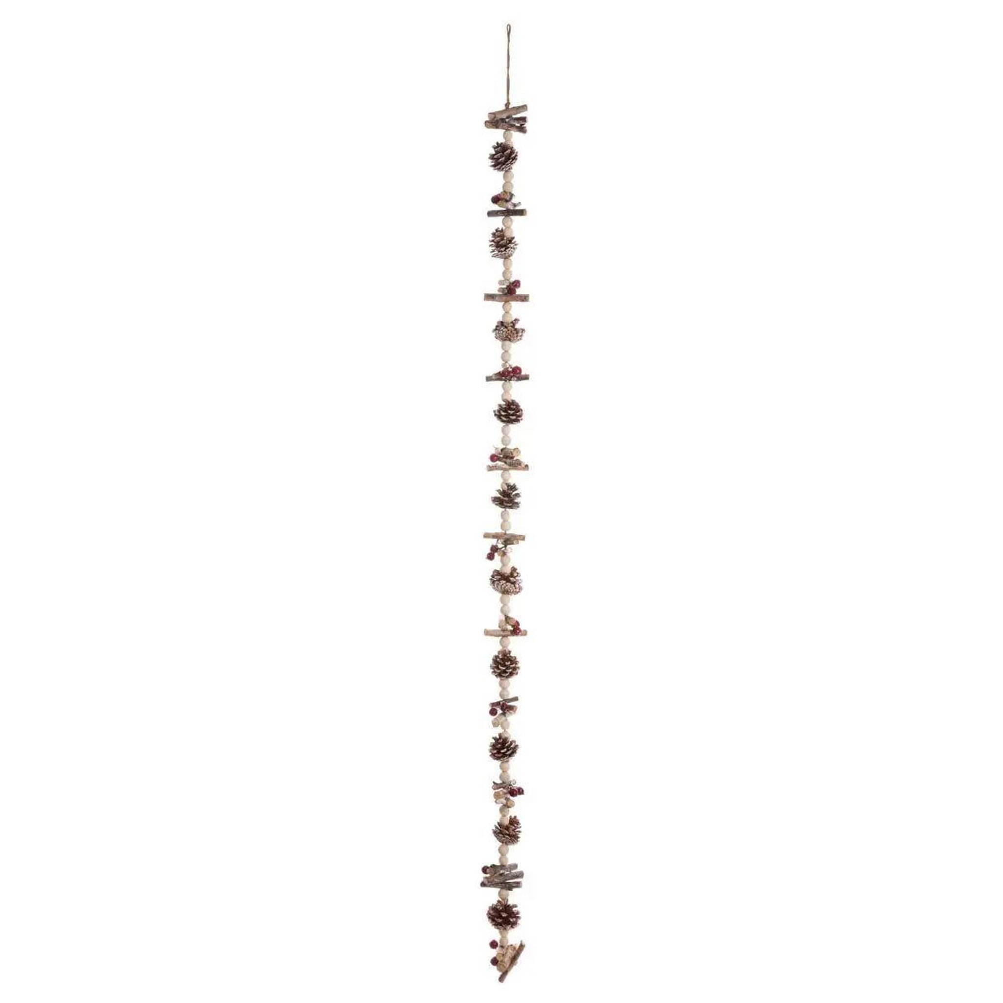 ATMOSPHERA Guirlande de noël rondin   soir  150cm naturel