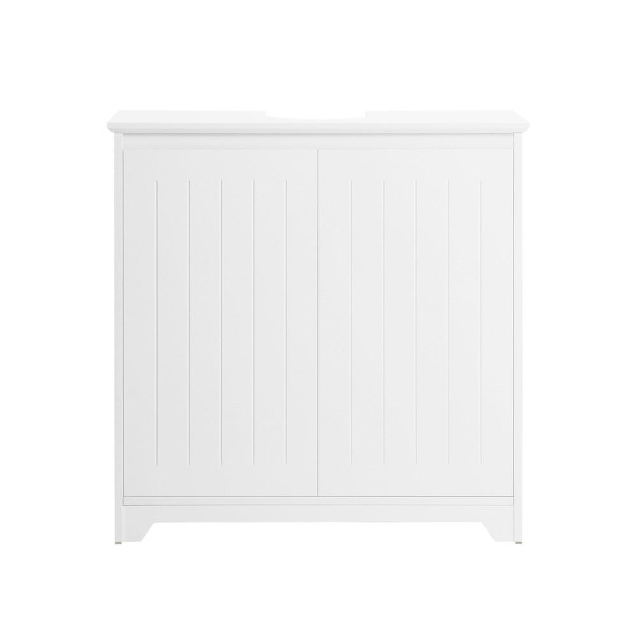SOBUY SoBuy - Meuble Sous-vasque à deux portes - Blanc - 60x30x60cm - Nordique - BZR108-W