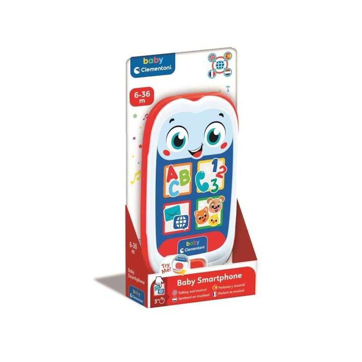 CLEMENTONI Le smartphone de Bébé parlant CLEMENTONI