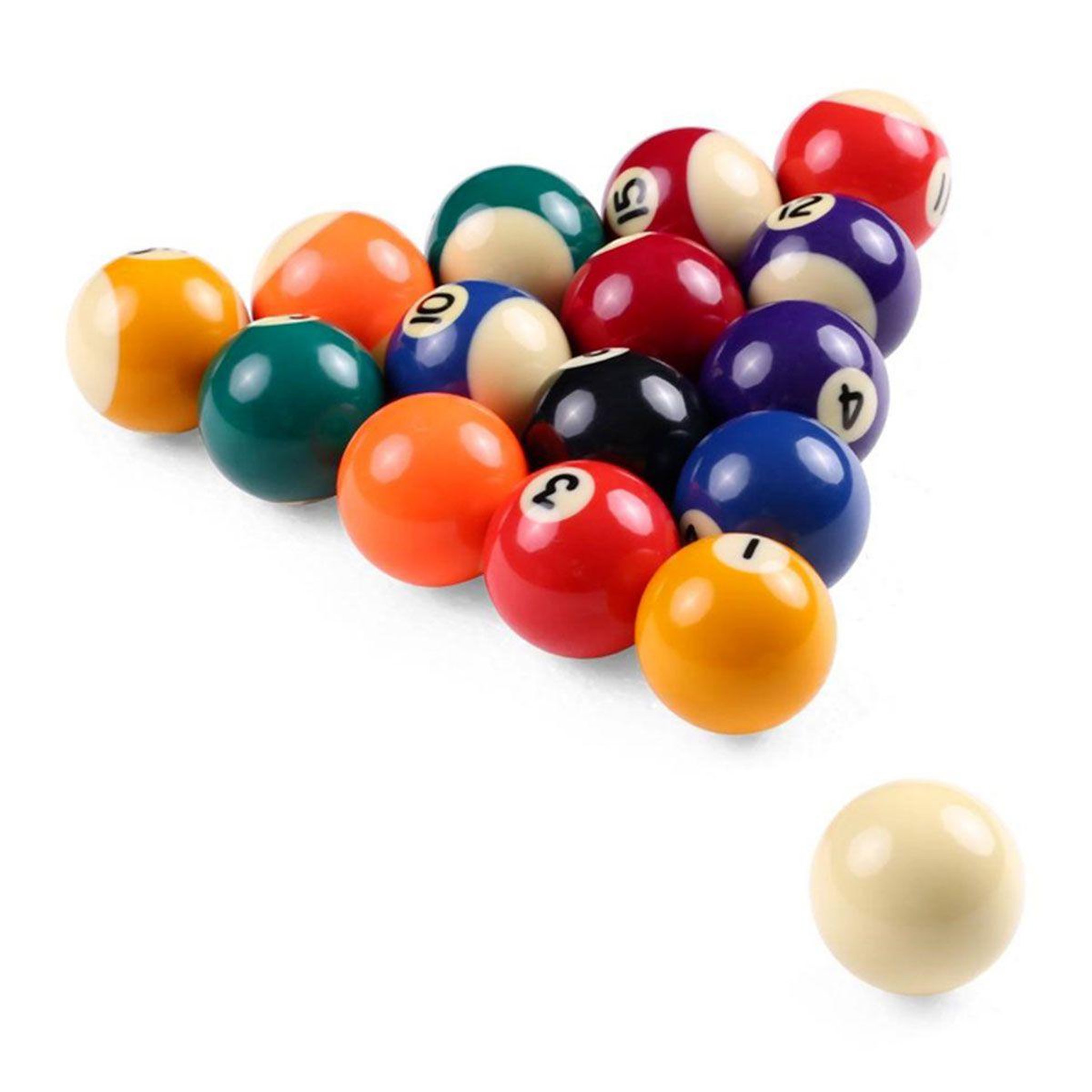 DE FAUGERES Lot de 16 Billes Billard  Jeu Américain  5cm Multicolore