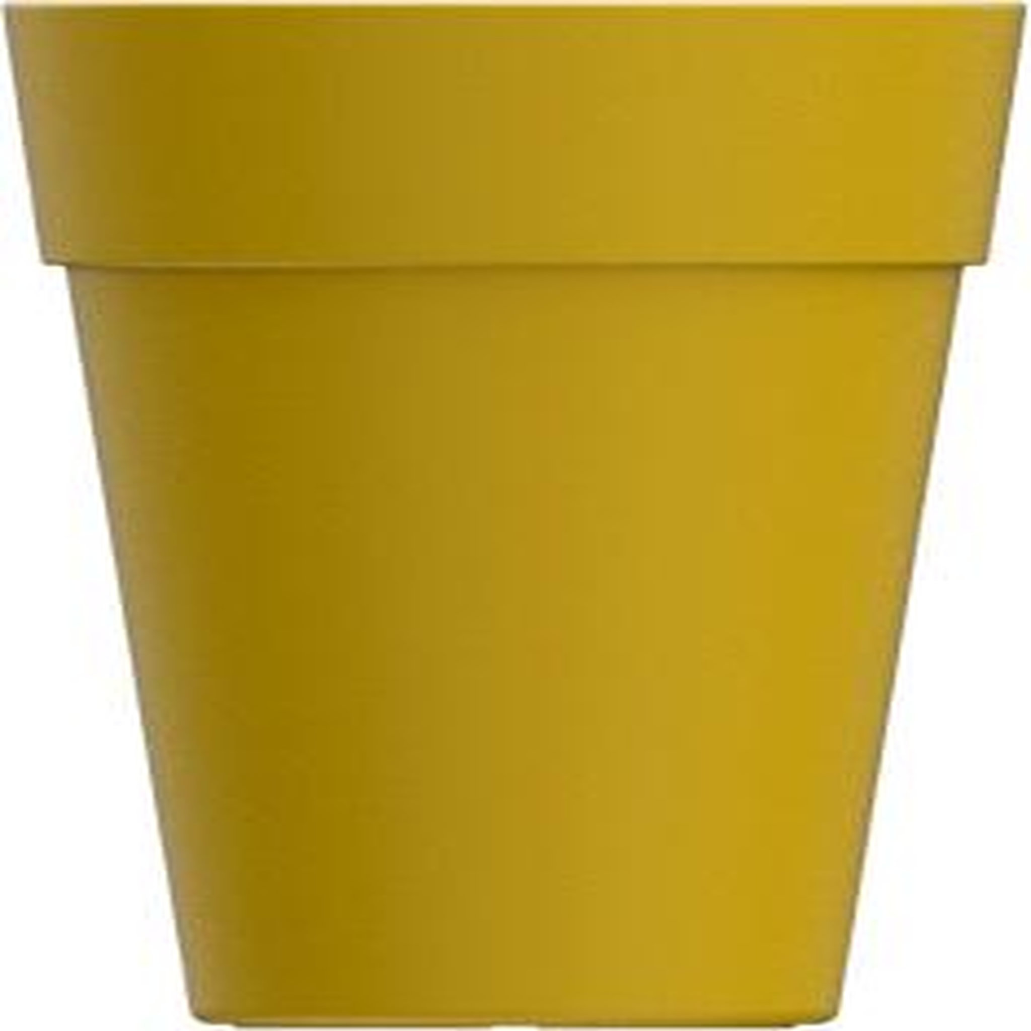 GARDENSTAR Pot en plastique ICFAL - Jaune moutarde - 35cm