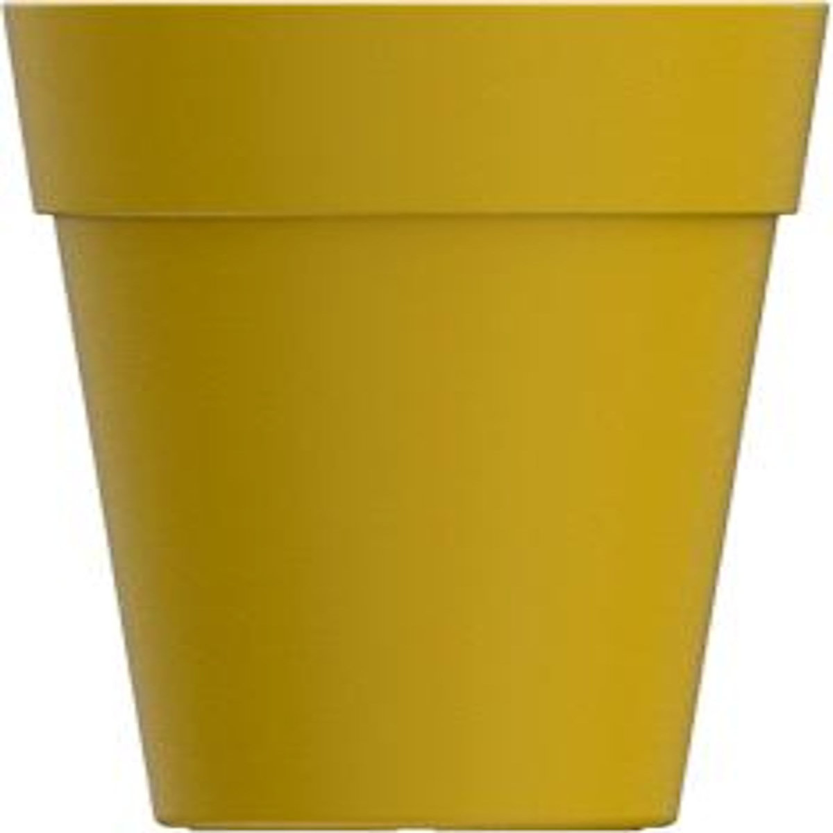 GARDENSTAR Pot en plastique ICFAL - Jaune moutarde - 35cm