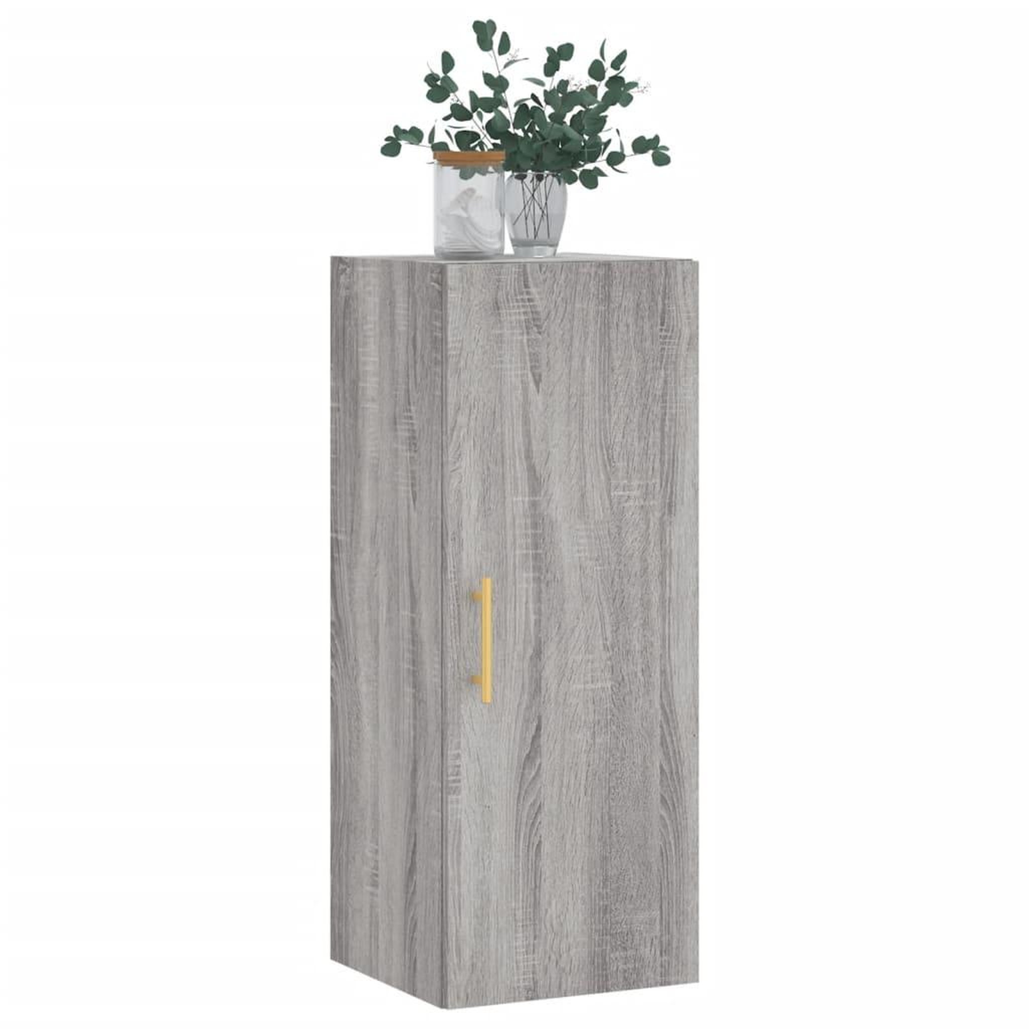 Voir la diapositive 4 : VIDAXL Armoire murale sonoma gris 34,5x34x90 cm