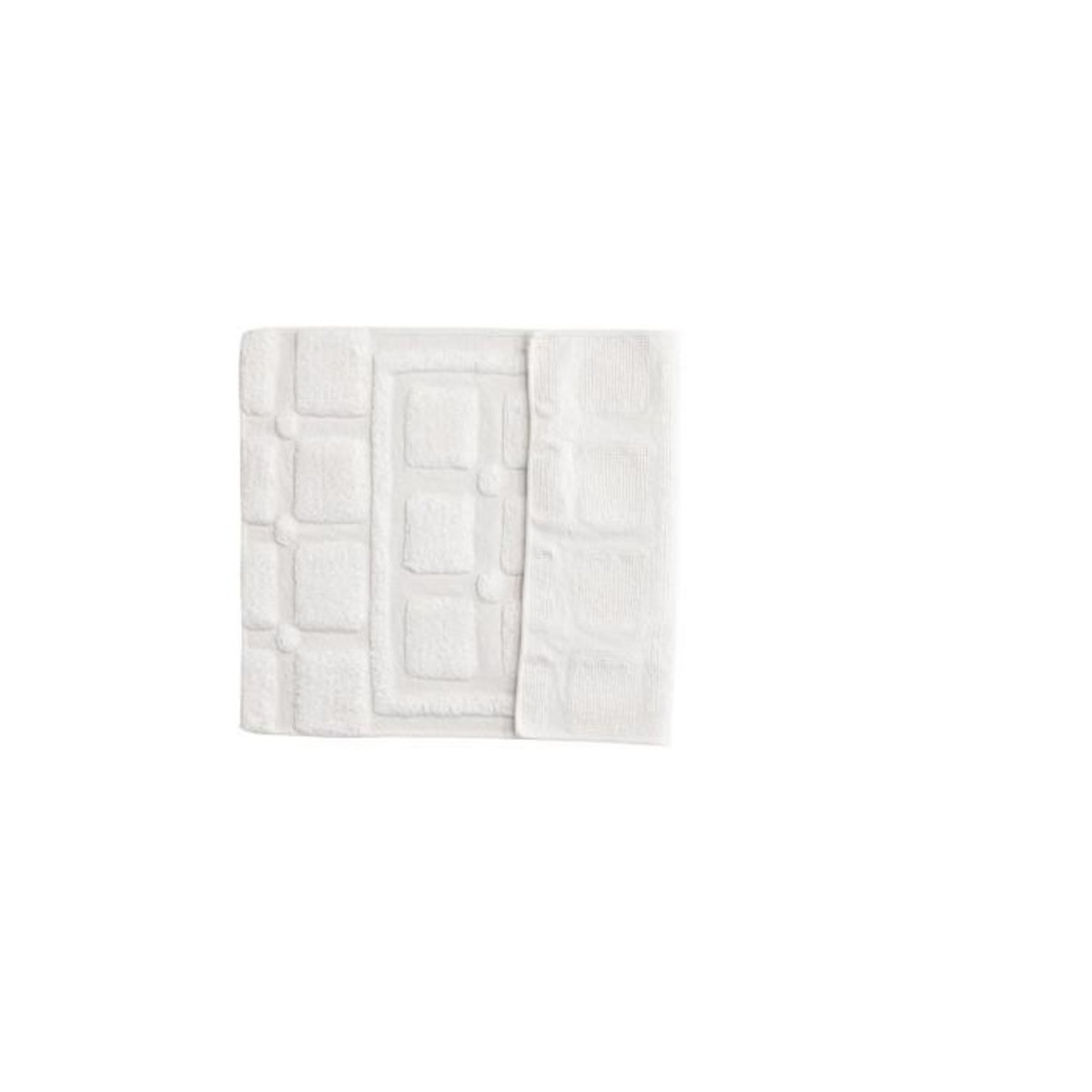 Paris Prix Tapis de Salle de Bain  Putte  60x90cm Blanc