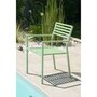 Voir la diapositive 1 : City Garden Fauteuil de jardin empilable - Aluminium - Lagune- GASTON