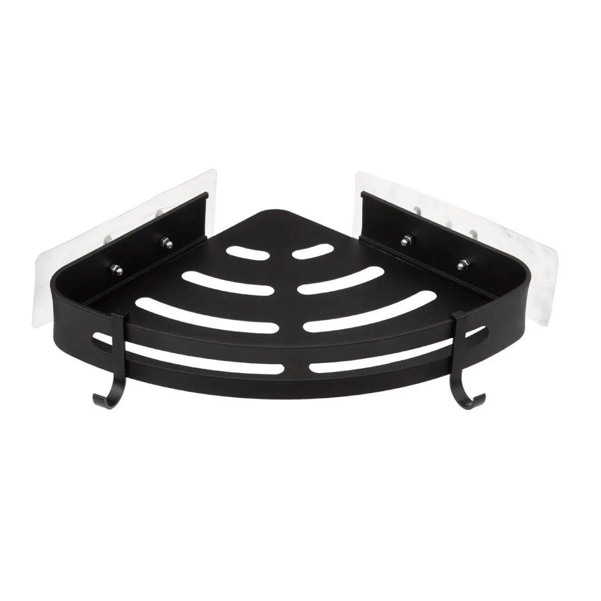 FIVE Étagère d'angle de douche  adhésif  29cm noir