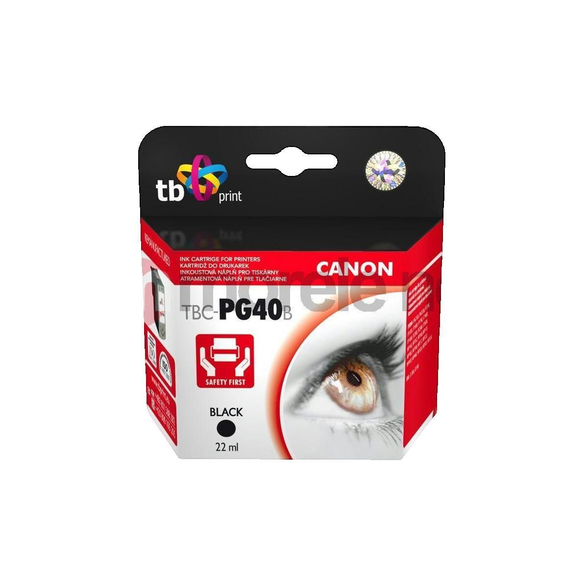 Cartouche d'encre tb-print noire TBC-PG40B