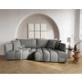 Voir la diapositive 1 : LISA DESIGN Cassiopee - canapé d'angle droit 4 places en tissu texturé