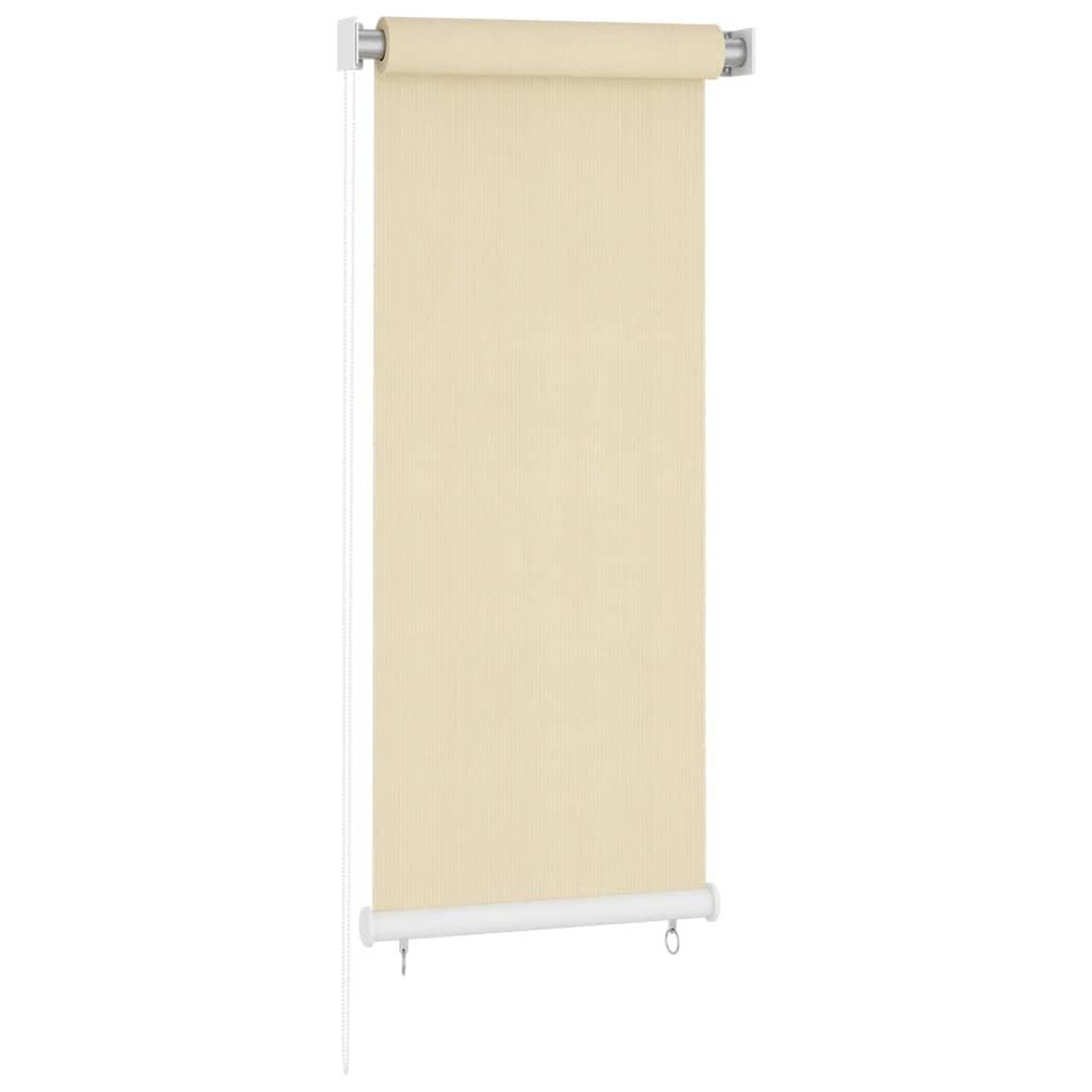 VIDAXL Store roulant d'exterieur couleur creme 65 (l) x 140 (h) cm hdpe
