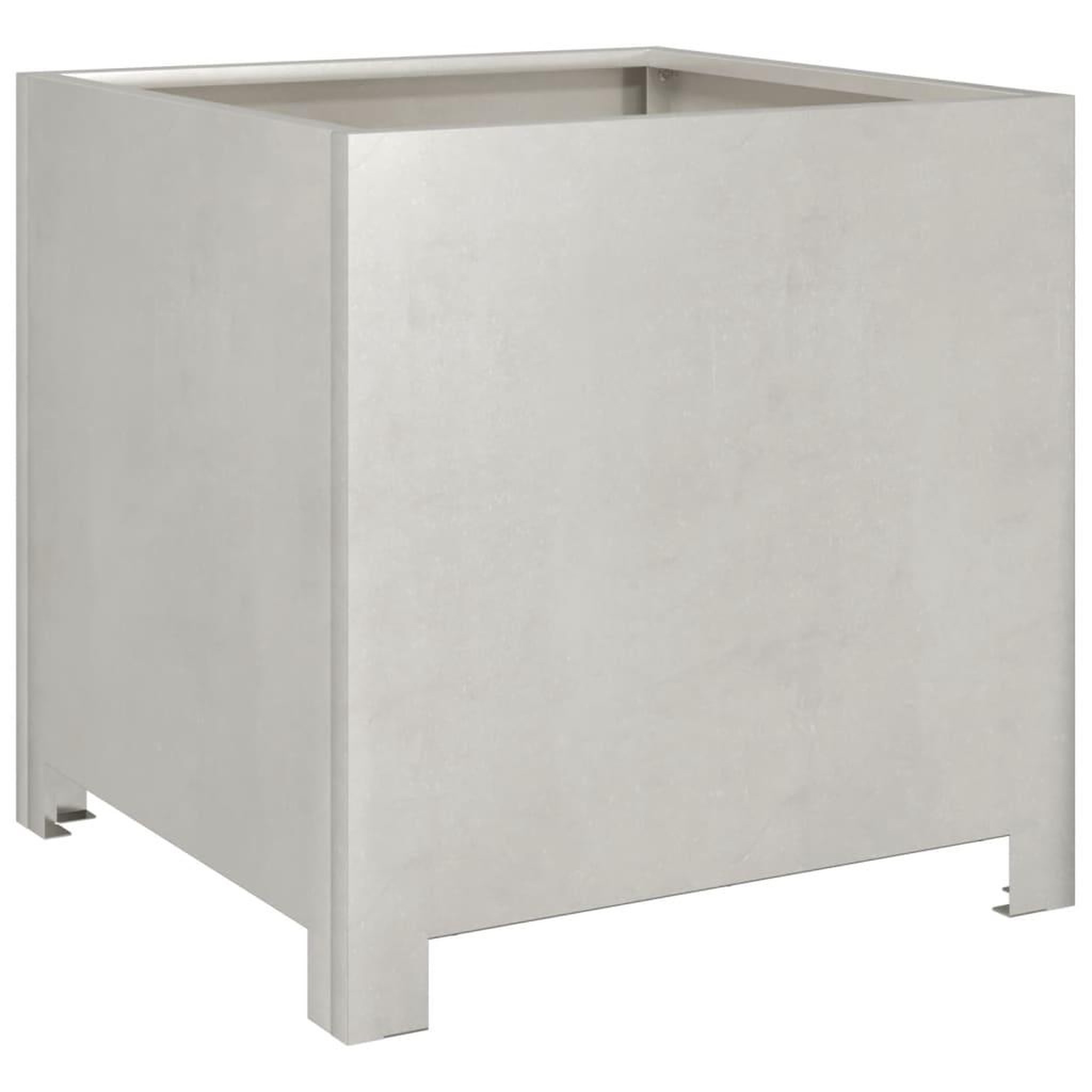 Voir la diapositive 5 : VIDAXL Jardinieres 2 pcs 40x40x40 cm acier inoxydable