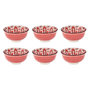 Voir la diapositive 1 : Paris Prix Lot de 6 Bols en Porcelaine  Jaipur  22cl Rouge