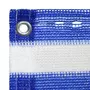 VIDAXL Ecran de balcon Bleu et blanc 75x500 cm PEHD