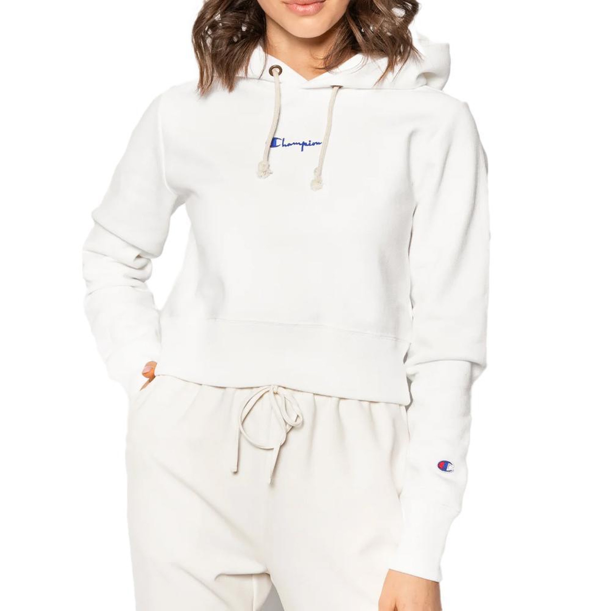Voir la diapositive 1 : CHAMPION Sweat Blanc Femme Champion Reverse