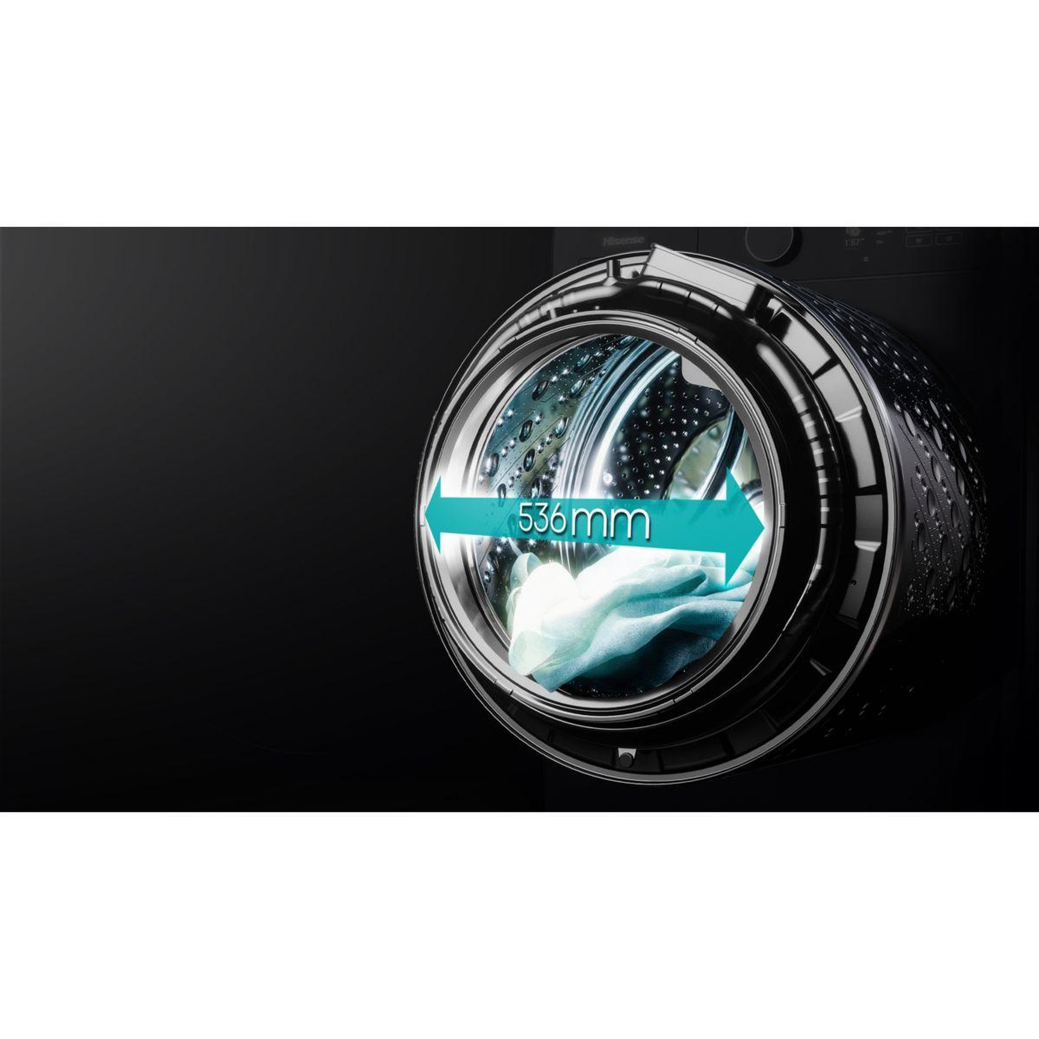 Voir la diapositive 4 : Hisense Lave linge hublot wf5i1045bbq - 10,5 kg - 1400 tr/min - classe a - moteur induction - autodosage - connecté - noir