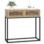 Voir la diapositive 3 : VIDAXL Table console 80x30x75 cm bois d ingénierie et fer
