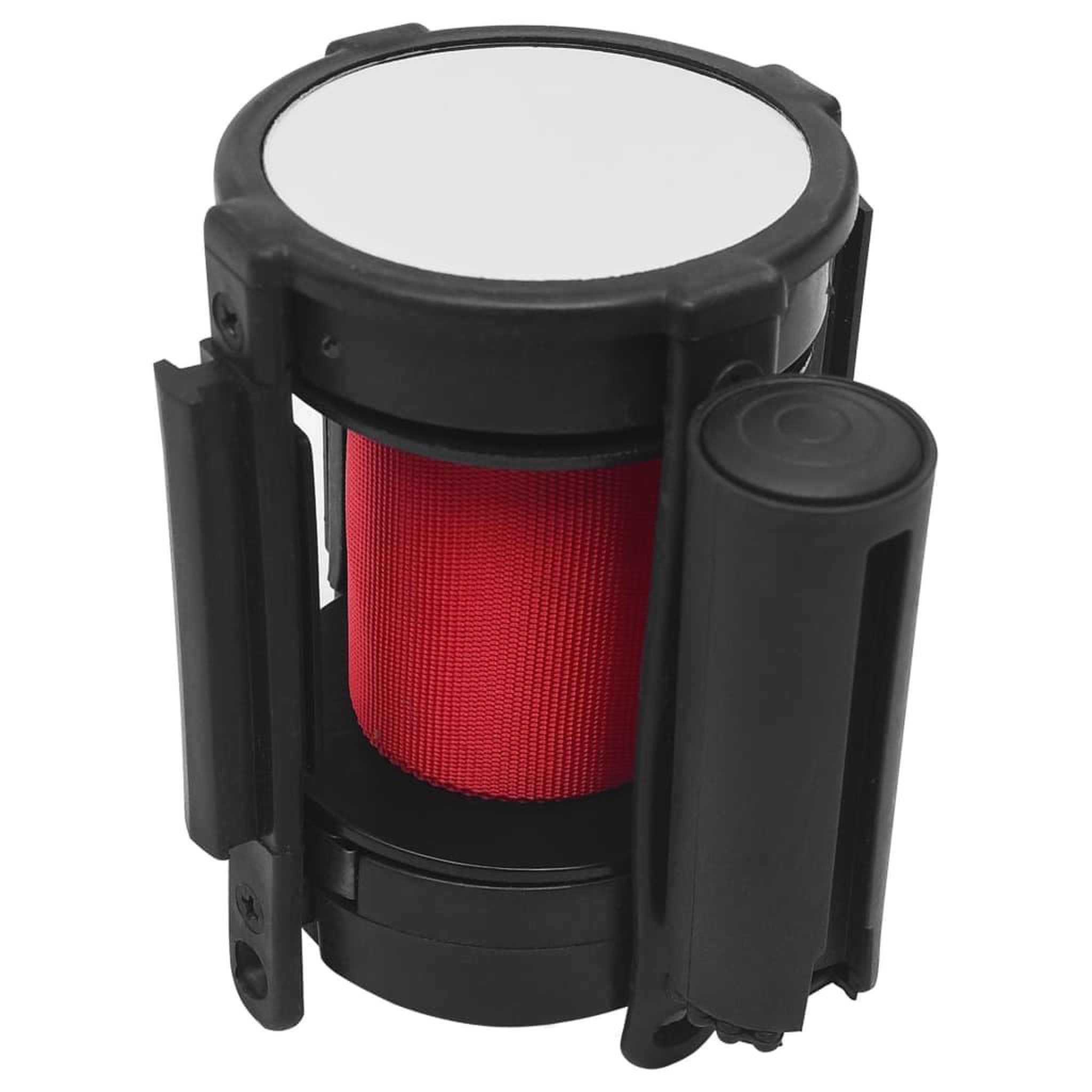 VIDAXL Barriere a bande retractable 200 cm Rouge