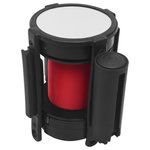 VIDAXL Barriere a bande retractable 200 cm Rouge