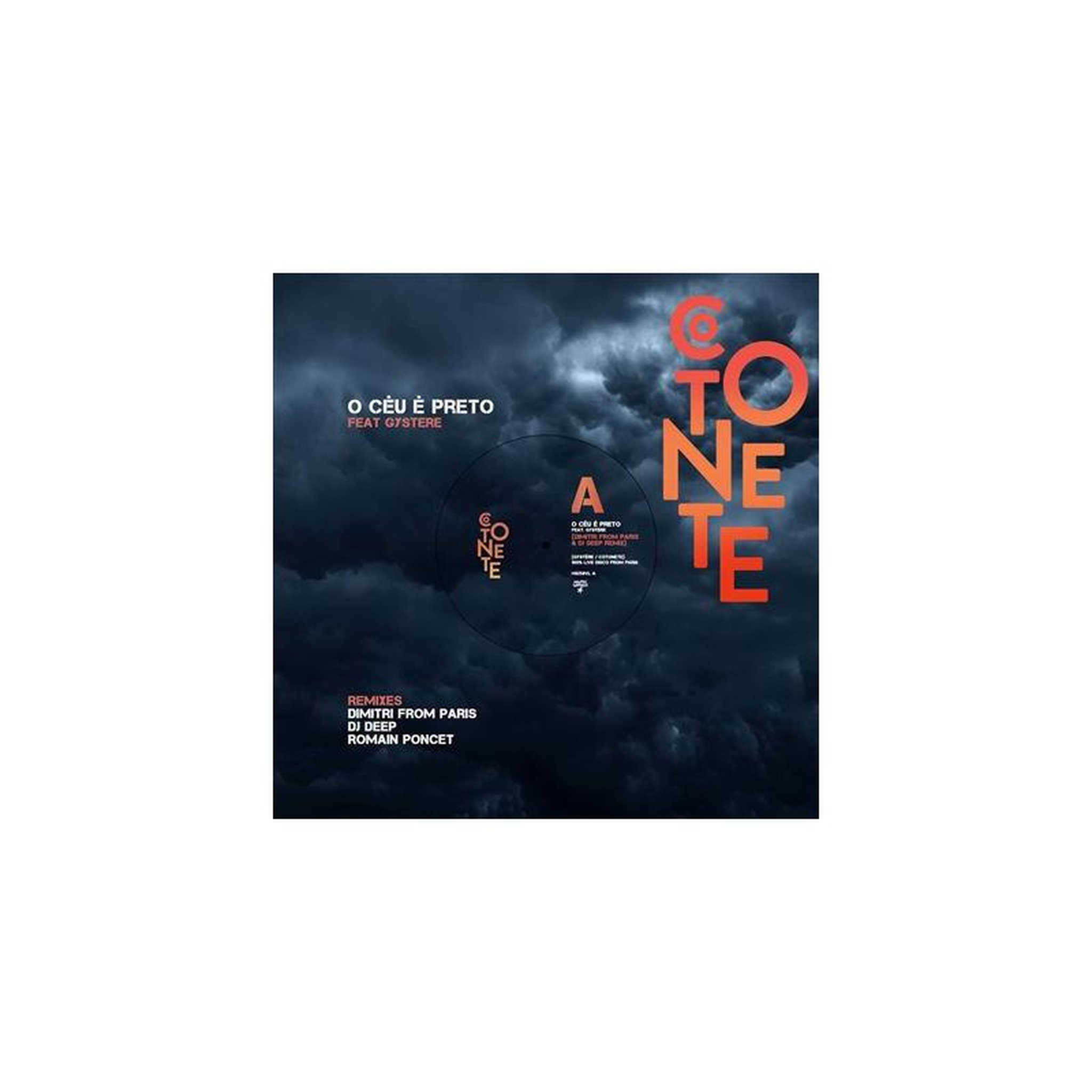 Vinyle o céu é preto (remixes) - one, gystere, dj dtr from paris, promen concept