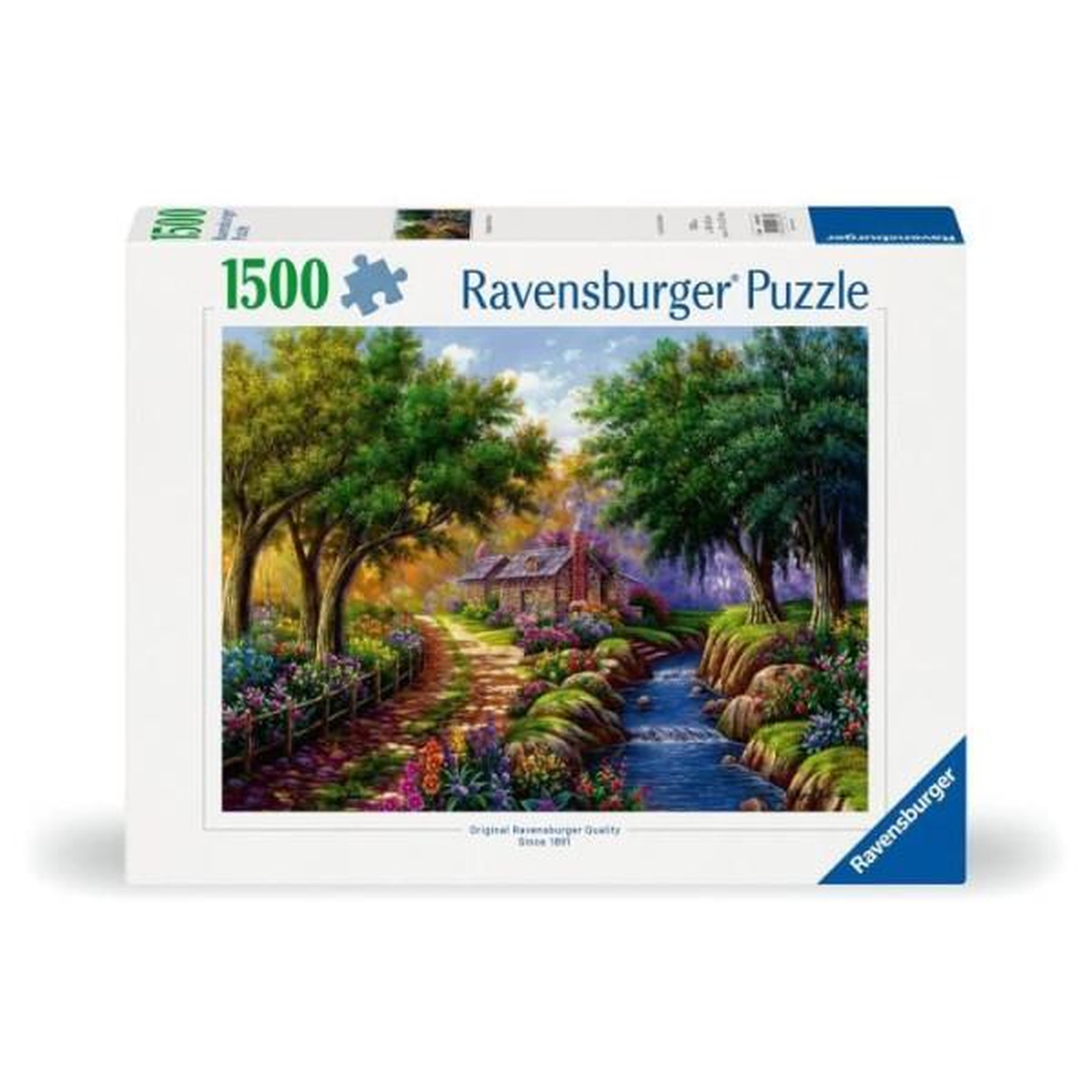 Voir la diapositive 2 : RAVENSBURGER Puzzle 1500 pieces cottage au bord de la riviere, adultes & enfants des 14 ans, 12000735, ravensburger