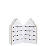 Voir la diapositive 2 : Paris Prix Calendrier de l'Avent Personnalisé  Maison  34cm Blanc