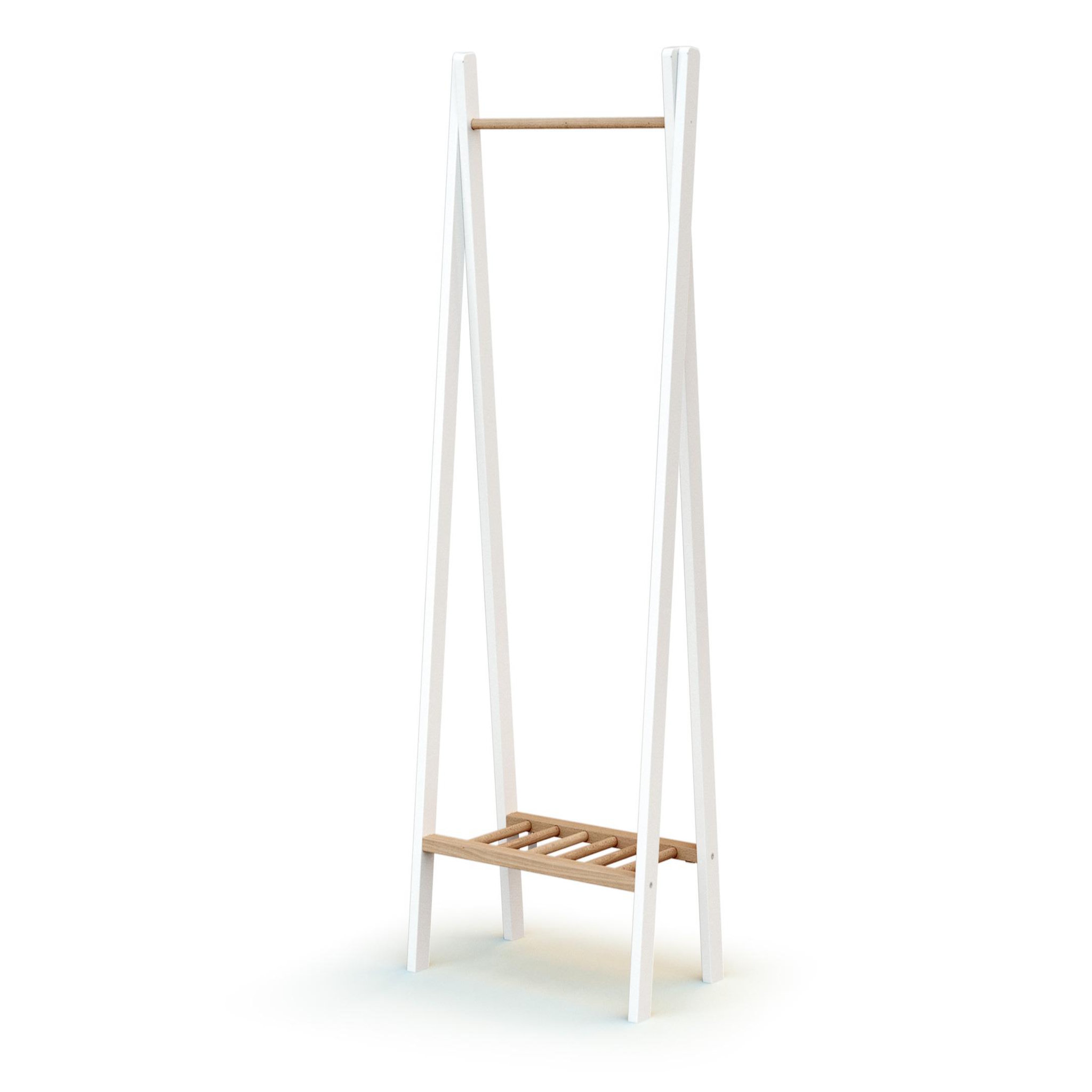 Voir la diapositive 1 : AT4 Porte vêtement enfant en bois hooki 50 x 30 x 130 cm