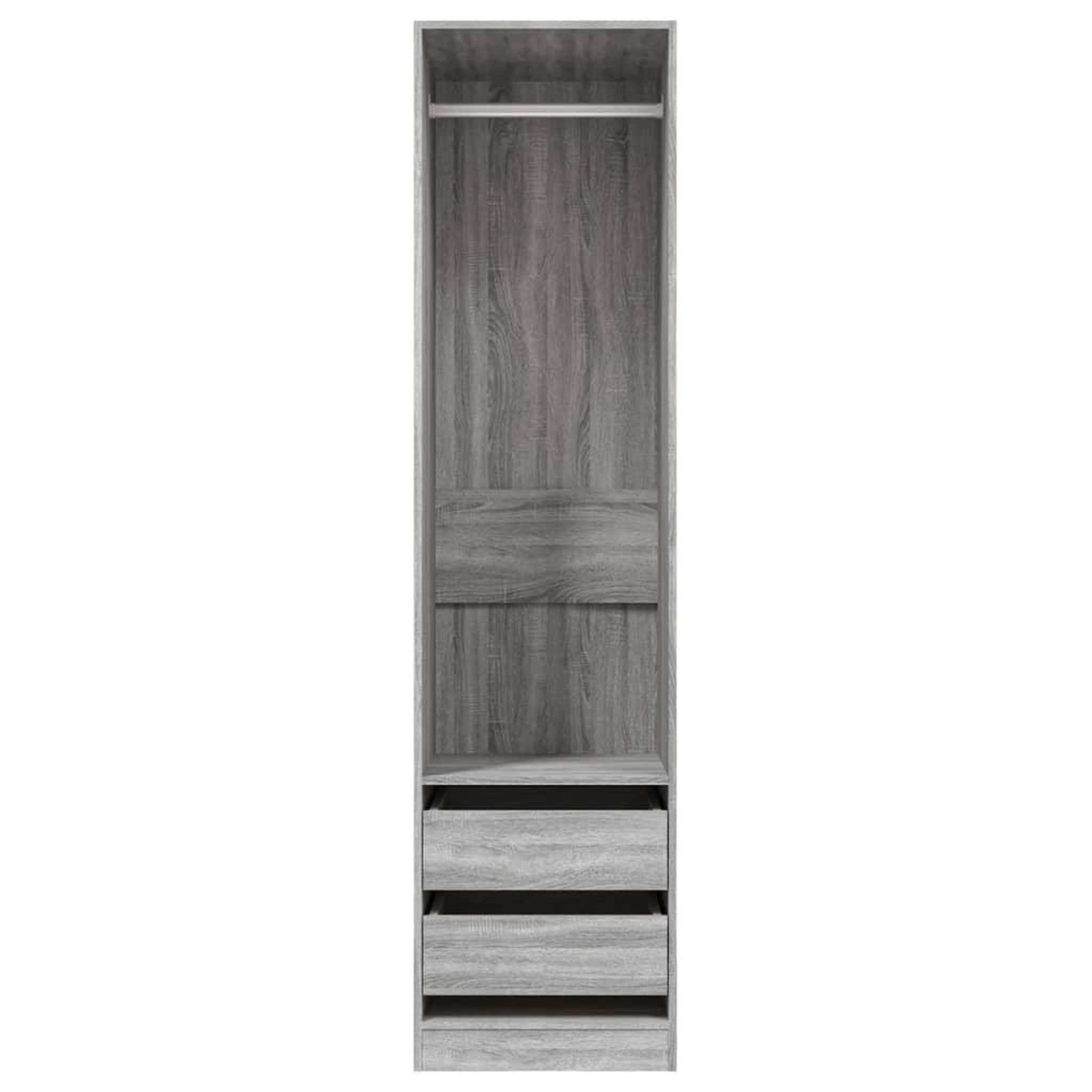 Voir la diapositive 3 : VIDAXL Armoire avec tiroirs Sonoma gris 50x50x200 cm Bois d'ingenierie