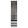 Voir la diapositive 3 : VIDAXL Armoire avec tiroirs Sonoma gris 50x50x200 cm Bois d'ingenierie
