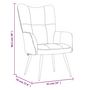 Voir la diapositive 6 : VIDAXL Chaise de relaxation Gris fonce Velours