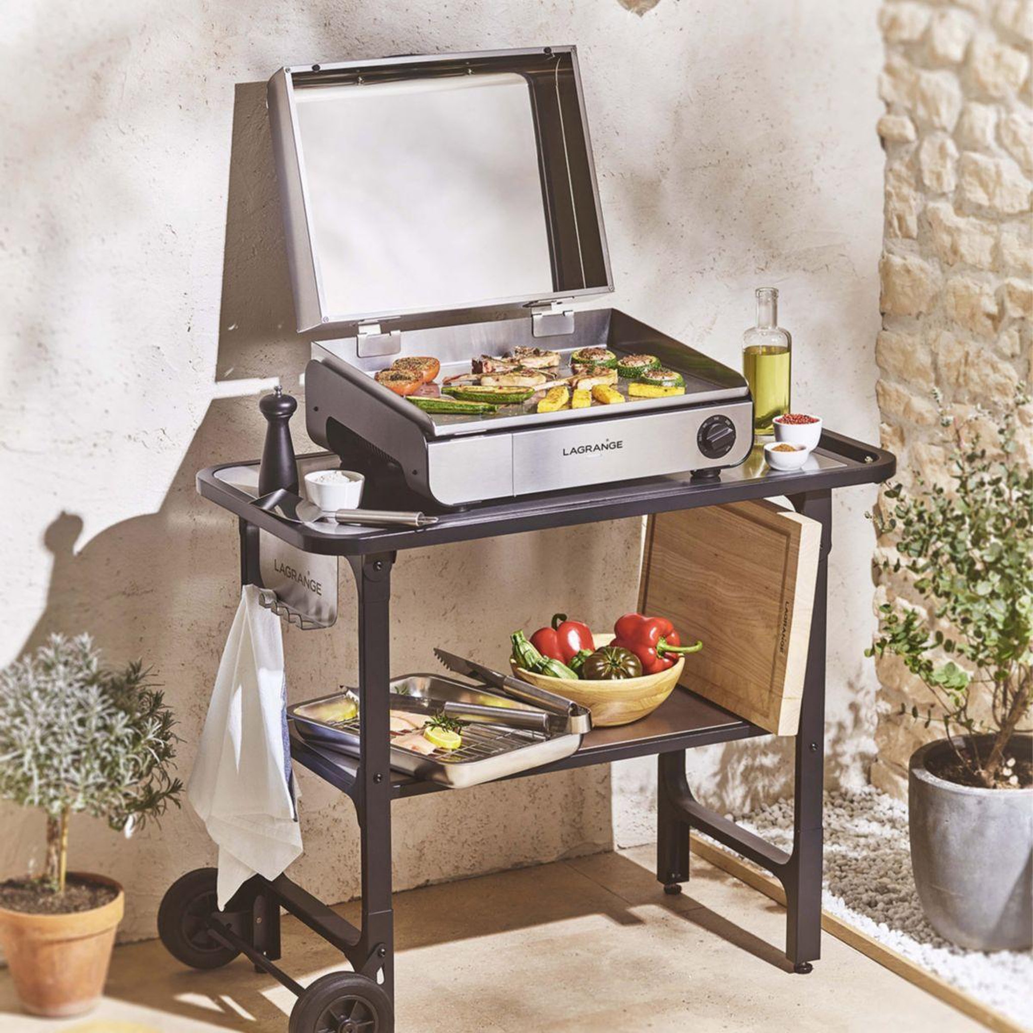 Voir la diapositive 5 : LAGRANGE Chariot Plancha Plancha Pro