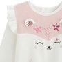 Voir la diapositive 4 : Petit Béguin Pyjama enfant 2 pièces en velours écru Louisa