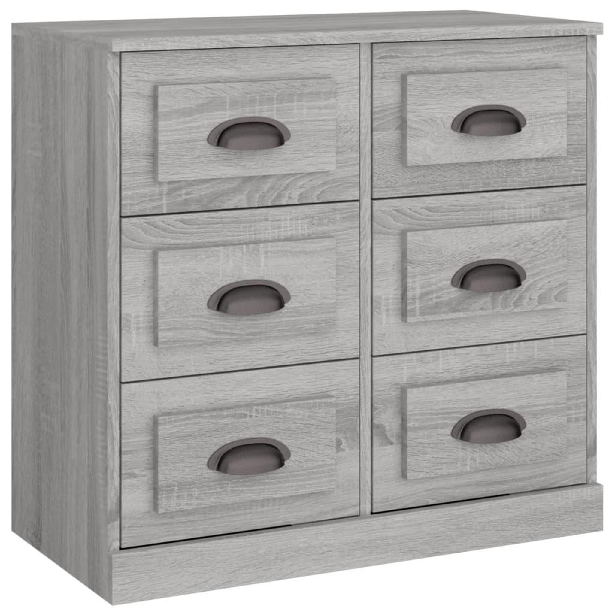 Voir la diapositive 2 : VIDAXL Buffet sonoma gris 70x35,5x67,5 cm bois d'ingenierie
