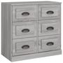 Voir la diapositive 2 : VIDAXL Buffet sonoma gris 70x35,5x67,5 cm bois d'ingenierie