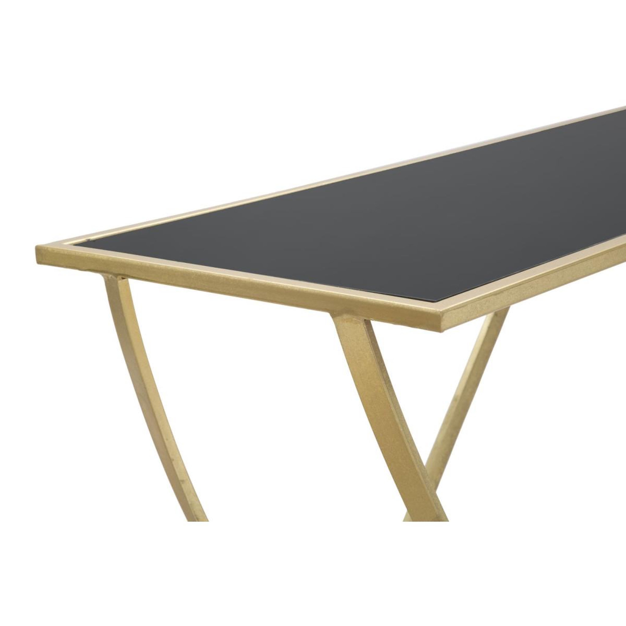 Voir la diapositive 6 : Paris Prix Console design  ring  120cm noir & or