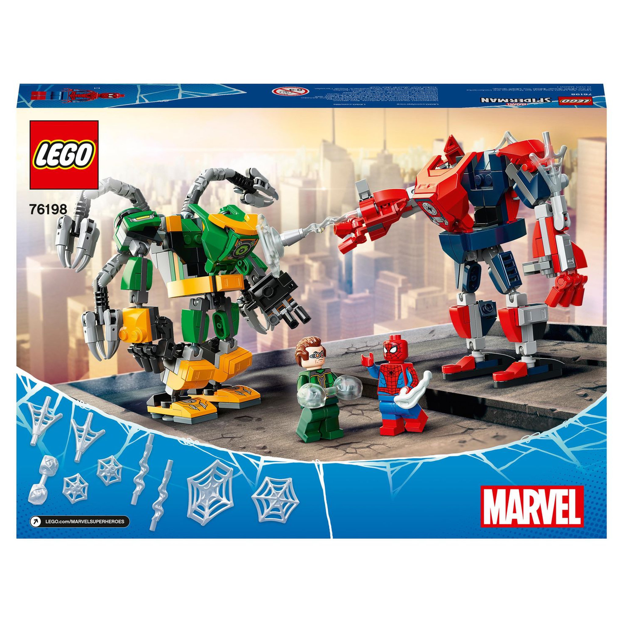 Voir la diapositive 4 : LEGO Spider-Man 76198 La bataille des robots de Spider-Man et Docteur Octopus