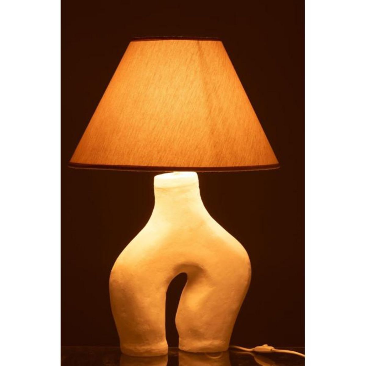 Paris Prix Lampe à Poser Design  Bali Bliss  70cm Blanc