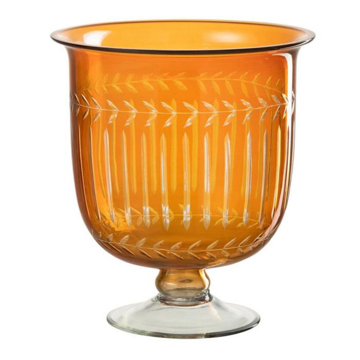 Paris Prix Vase en Verre Tige  Anastasia  22cm Orange