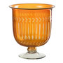 Voir la diapositive 1 : Paris Prix Vase en Verre Tige  Anastasia  22cm Orange