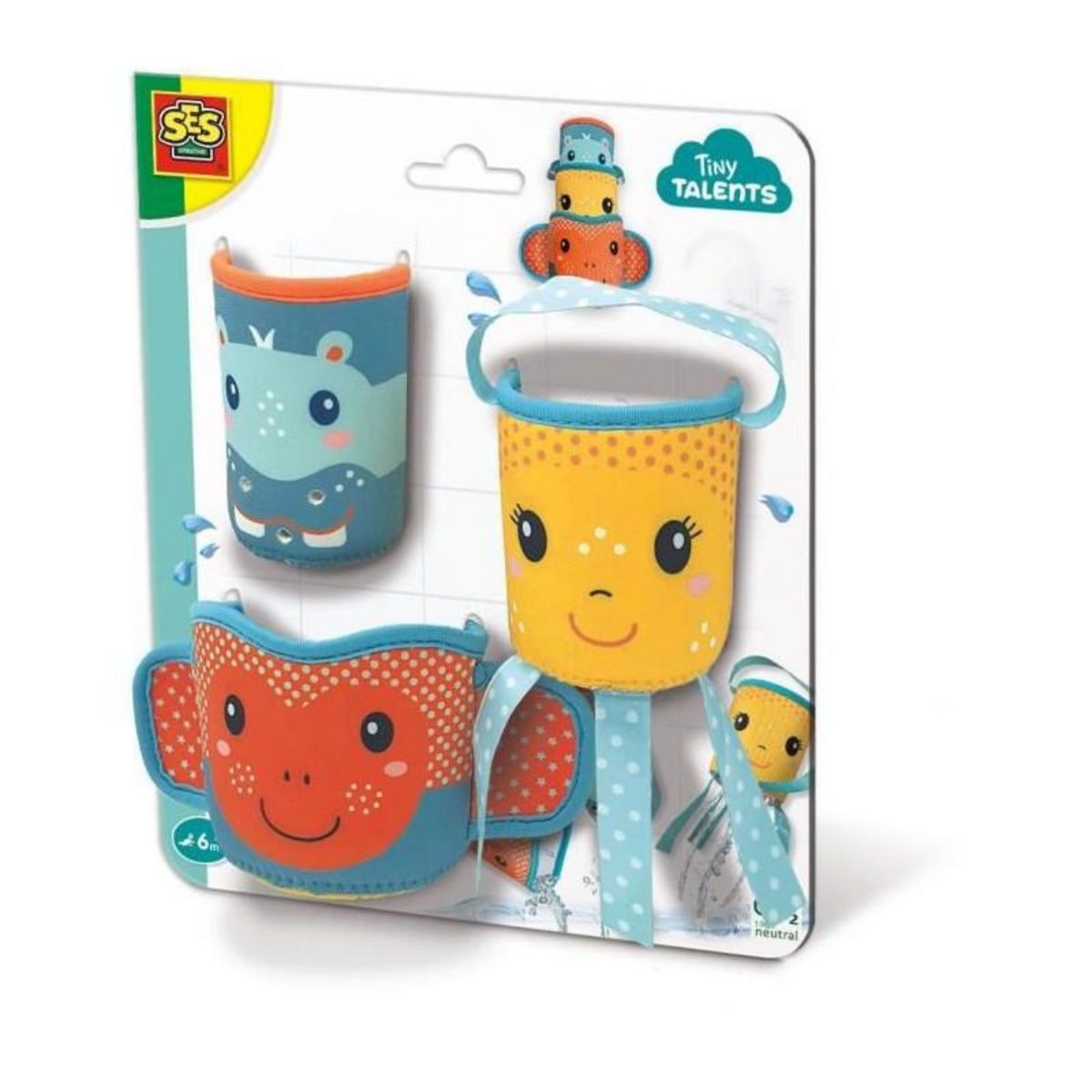 SES Creative SES CREATIVE - Gobelets pour le bain en Neoprene